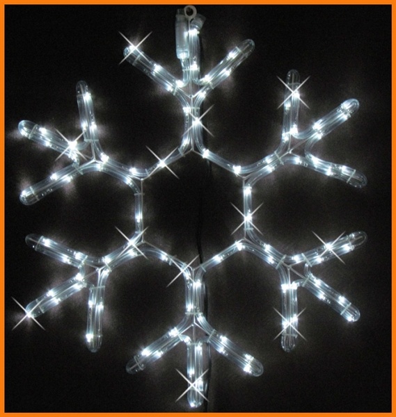 Figura Śnieżynka LED Flash z węża świetlnego art. nr: WS6/F/SN/LED/FE