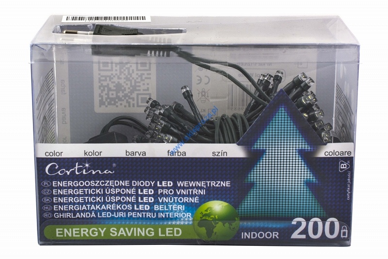 Diody LED 200 pkt. białe zimne wewnętrzne Art. nr: 1/12/LED/CW