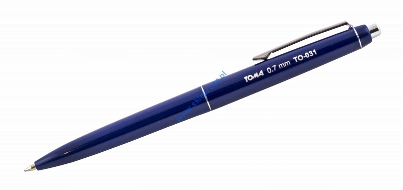 Długopis automatyczny ASYSTENT 3 średnice pisania TOMA TO-031 - niebieski art. nr: 414-067