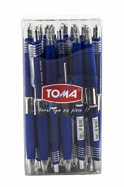 Długopis automatyczny MEDIUM TOMA TO-038 - niebieski art. nr: 414-079