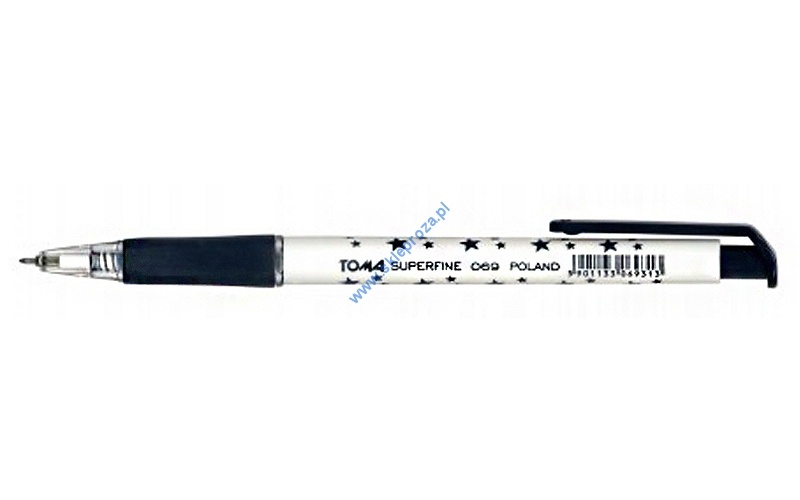 Długopis automatyczny w gwiazdki SUPERFINE - czarny art. nr: 414-080
