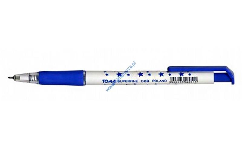 Długopis automatyczny w gwiazdki SUPERFINE - niebieski art. nr: 414-082