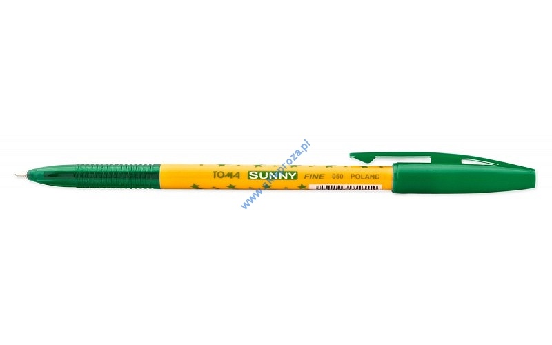 Długopis w gwiazdki SUNNY - zielony art. nr: 414-113