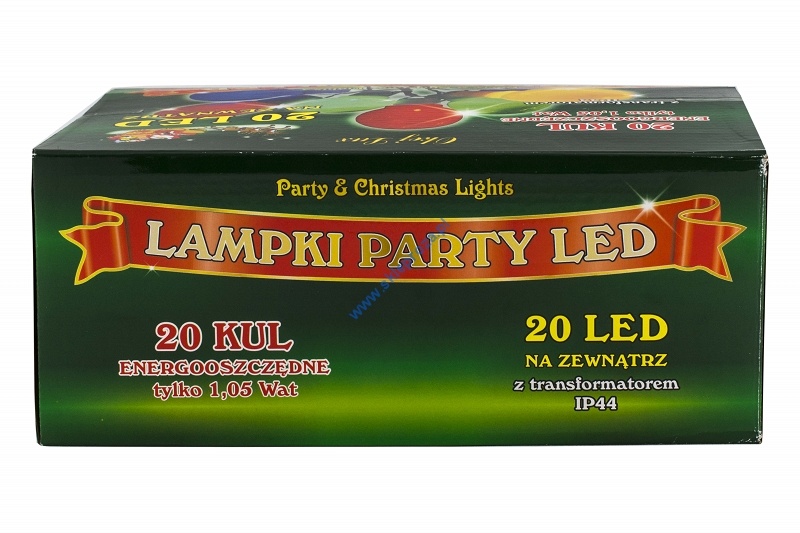 Diody LED 20 KUL PARTY multi zewnętrzne art. nr: LTP-20
