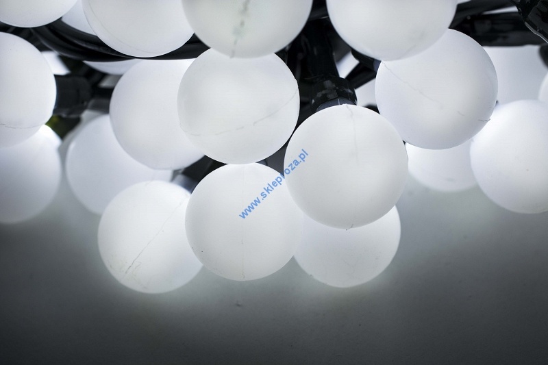 Diody LED 100 pkt. Kuleczki, białe zimne, wewnętrzne art. nr: 8/11/LED/CW