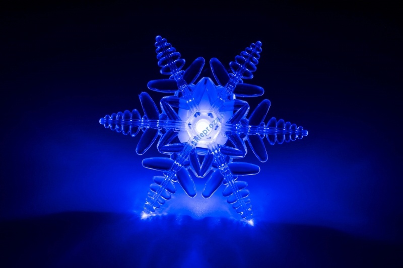 Akrylowa śnieżynka LED RGB, wewnętrzna art. nr: 9/14/YHH
