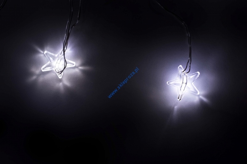 Lampki LED Gwiazdki na druciku, białe zimne, wewnętrzne art. nr: 5/14/MDL