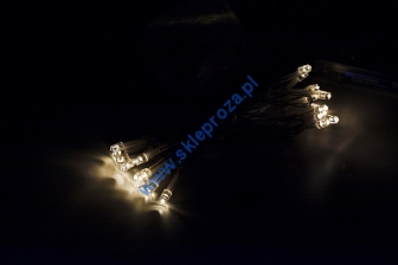 Lampki LED 20 pkt. zasilane na baterie białe ciepłe, wewnętrzne 2/14/BAT/WW