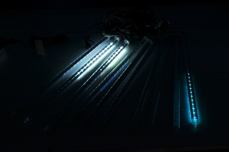  Kurtyna LED RGB 10 TUB 480 pkt. z EFEKTEM WODOSPADU,zmieniająca kolory, zewnętrzna LT-480/10T/RGB