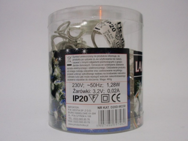 Lampki dekoracyjne diamenty LED art. nr: D20D