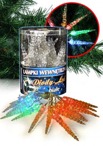 Lampki dekoracyjne sople LED art. nr: D20S