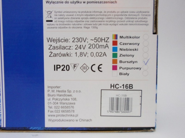 Bombki LED art. nr: HC-16B