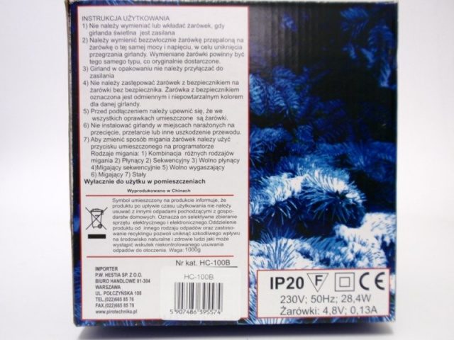 Kula świetlna art. nr: HC-100B