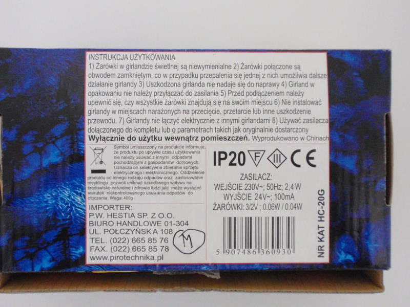 Diody LED wewnętrzne art. nr: HC20G