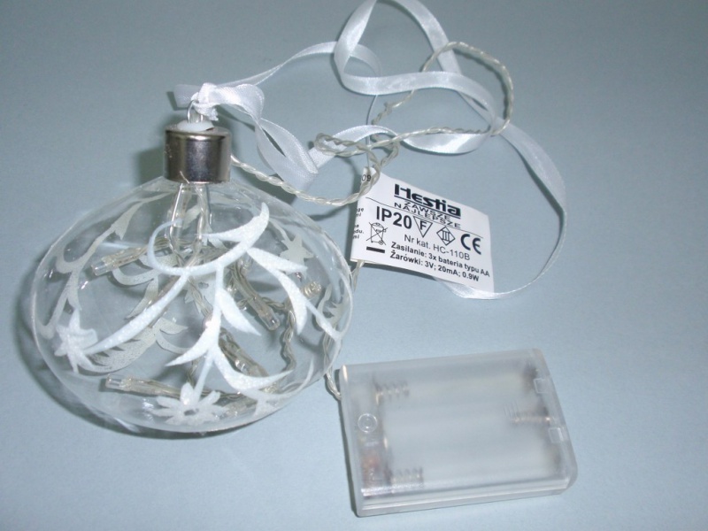 Bombka szklana LED art. nr: HC110B