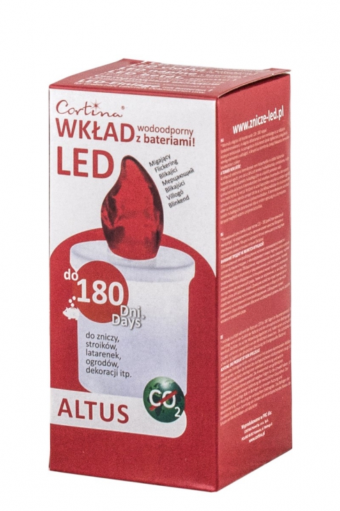 WKŁAD ELEKTRYCZNY LED 2/15/WLC CZERWONY