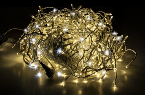 Kurtyna 14,20m 400 LED FLASH, gniazdo, zewnętrzne, biały ciepły+biały zimny 104/21/FLE/WW+CW