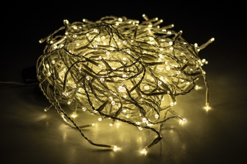 Kurtyna 14,40m 400 LED programator+gniazdo, zewnętrzne, biały ciepły 104/20/LED/WW