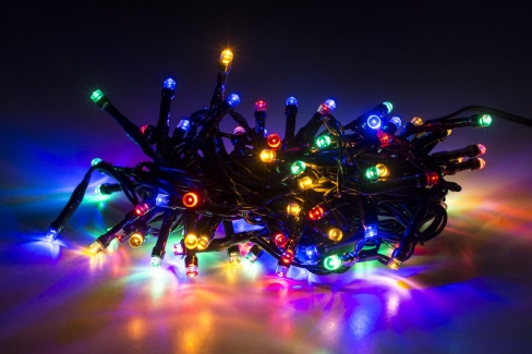 Sznur 5m 100 LED, zewnętrzne, multikolor, 652/21/LED/M