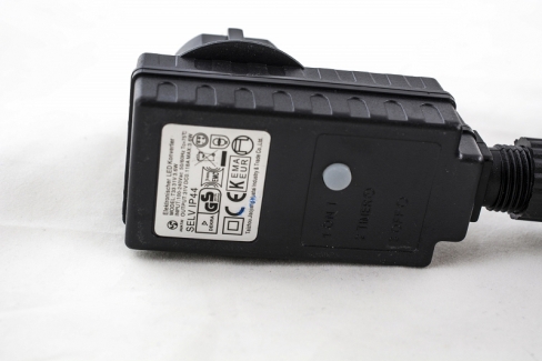 Diody LED 500 pkt. z efektem błysku z TIMEREM, biały ciepły+błysk biały zimny, zewnętrzne LT-500/5M/X