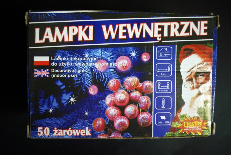Lampki choinkowe Materiałowe Kulki art. nr: HC-50MW