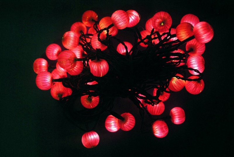 Lampki choinkowe Materiałowe Kulki art. nr: HC-50MW