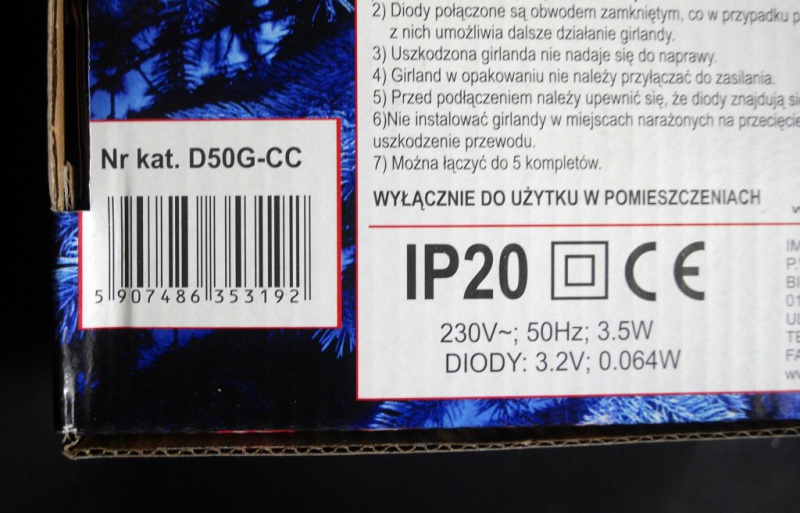 Diody LED art. nr: D50G-CC - 