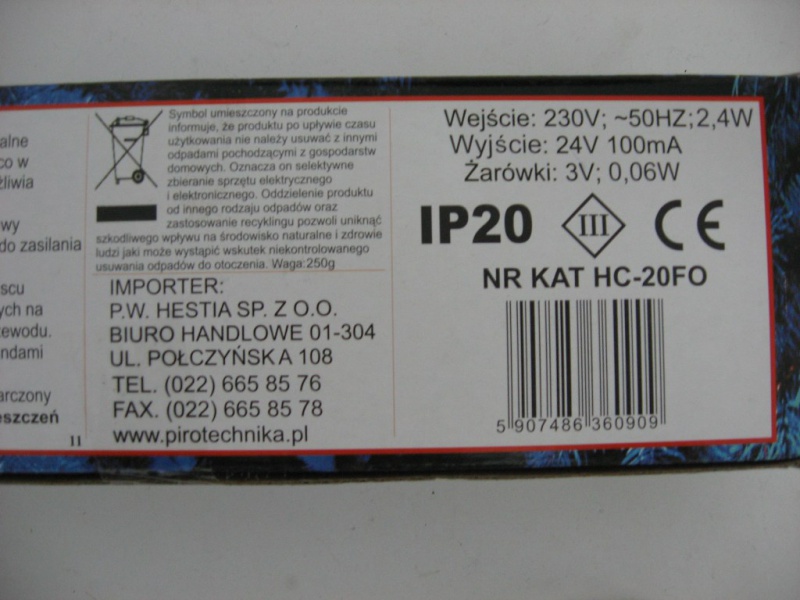 Diody LED światłowody art. nr: HC-20FO