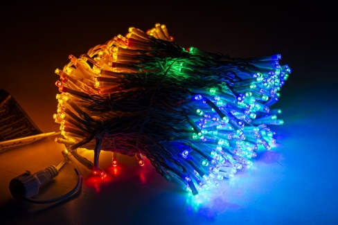 Kurtyna XL 300 cm 546 LED PROGRAMATOR+GNIAZDO, zewnętrzna, multikolor, 107/20/LED/M