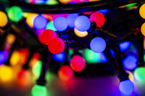 Sznur 5m 250 LED na SZPULI, Kuleczki śr.10mm, programator, zewnętrzne, multi 8/25/LED/M-SZPULA