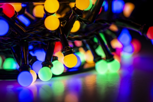 Sznur 5m 250 LED na SZPULI, Kuleczki śr.10mm, programator, zewnętrzne, multi 8/25/LED/M-SZPULA