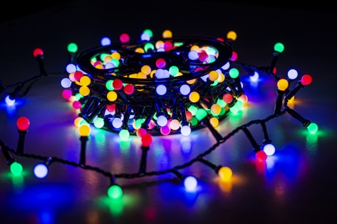 Sznur 5m 250 LED na SZPULI, Kuleczki śr.10mm, programator, zewnętrzne, multi 8/25/LED/M-SZPULA