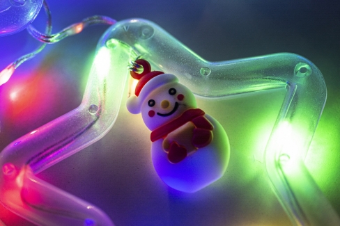 Kurtyna 310 cm 10 GWIAZDEK Z DEKORACJĄ 100 LED PROGRAMATOR, zewnętrzne, MULTIKOLOR 5/25/LED/M