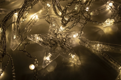 Kurtyna 275 cm 12 FIGUREK GWIAZDY I KSIĘŻYCE 138 LED PROGRAMATOR, zewnętrzne, biały ciepły 3/25/LED/WW