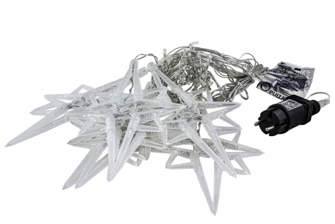 Kurtyna 135 cm 7 FIGUREK GWIAZDY POLARNE 96 LED PROGRAMATOR, zewnętrzne, biały ciepły 2/25/LED/WW