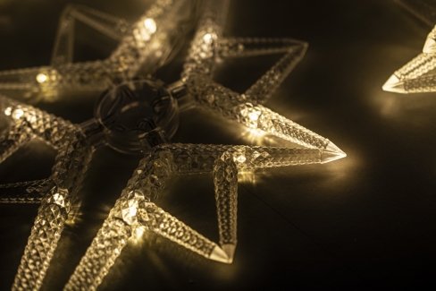 Kurtyna 135 cm 7 FIGUREK GWIAZDY POLARNE 96 LED PROGRAMATOR, zewnętrzne, biały ciepły 2/25/LED/WW