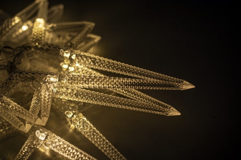 Kurtyna 135 cm 7 FIGUREK GWIAZDY POLARNE 96 LED PROGRAMATOR, zewnętrzne, biały ciepły 2/25/LED/WW