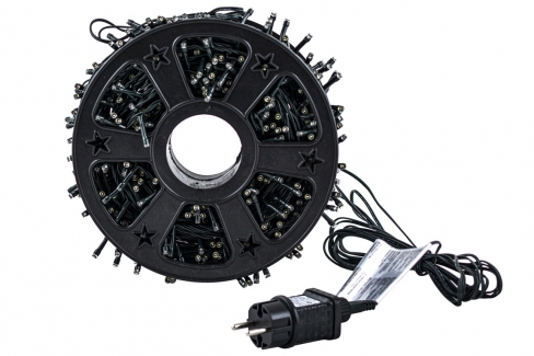 Sznur 25m 500 LED na SZPULI, FLASH zewnętrzne, biały zimny+biały zimny flash 3/20/FLE/CW+CW-SZPULA