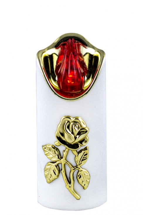 Art. nr: ŚWIECA LED RICO FLOWER ROSE GOLD WHITE