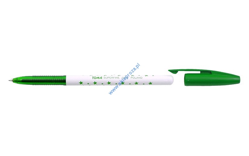 Długopis w gwiazdki SUPERFINE - zielony art. nr: 414-068