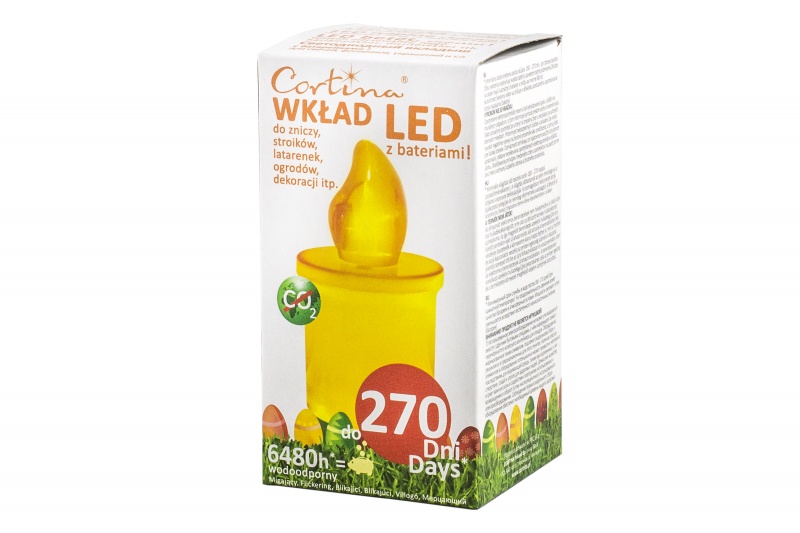 WKŁAD ELEKTRYCZNY LED 2/15/WLC ŻÓŁTO-ŻÓŁTY